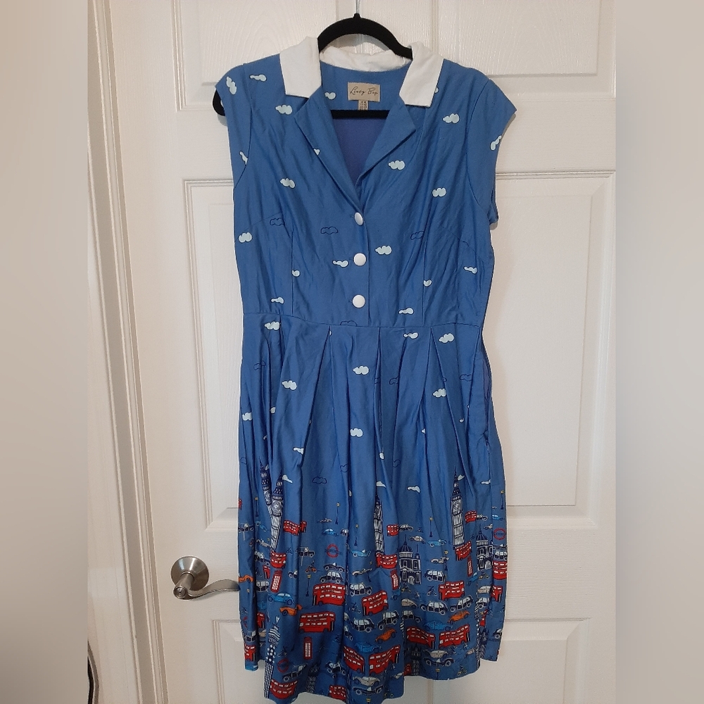 Lindy Bop London Dress, Size UK14, Large
